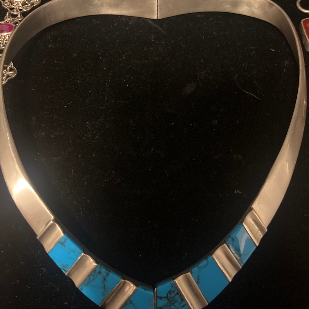 Sterling silver Mexico clamper chocker